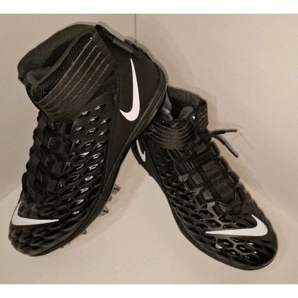 NIKE FORCE SAVAGE PRO 2 CLEATS FOOTBALL BLACK MEN'S SIZE 11 NEW - Picture 1 of 8
